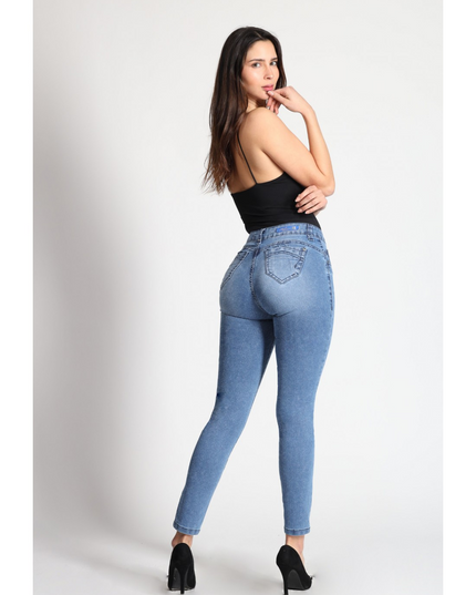 JEANS MOHICANO GLITTER VISTA DIAGONAL COSTUR