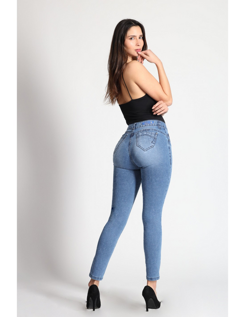 JEANS MOHICANO GLITTER VISTA DIAGONAL COSTUR