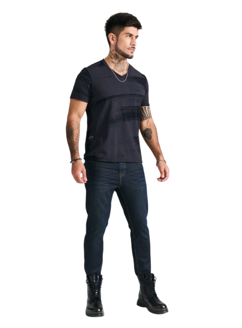 JEANS J.J.O SKINNY LAVADO CONTRASTADO MANCH