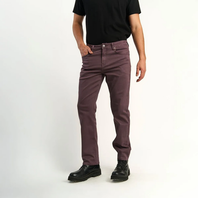 PANTALON ELLUS STRAIGHT TIRO ALTO ELLUS en color morado