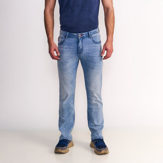 JEANS ELLUS STRAIGHT TIRO ALTO PINZAS
