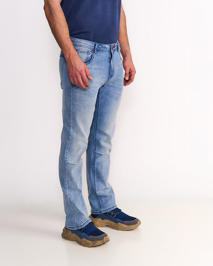JEANS ELLUS STRAIGHT TIRO ALTO PINZAS