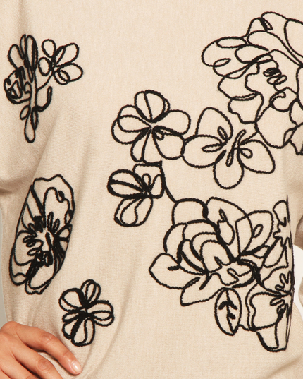 SWEATER WADOS 3/4 BORDADO