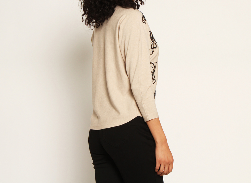 SWEATER WADOS 3/4 BORDADO