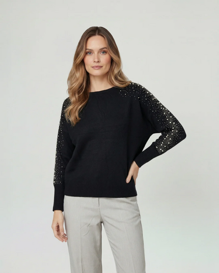SWEATER LINEATRE LINEATRE en color negro