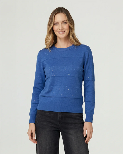 SWEATER LINEATRE LINEATRE en color mezclilla