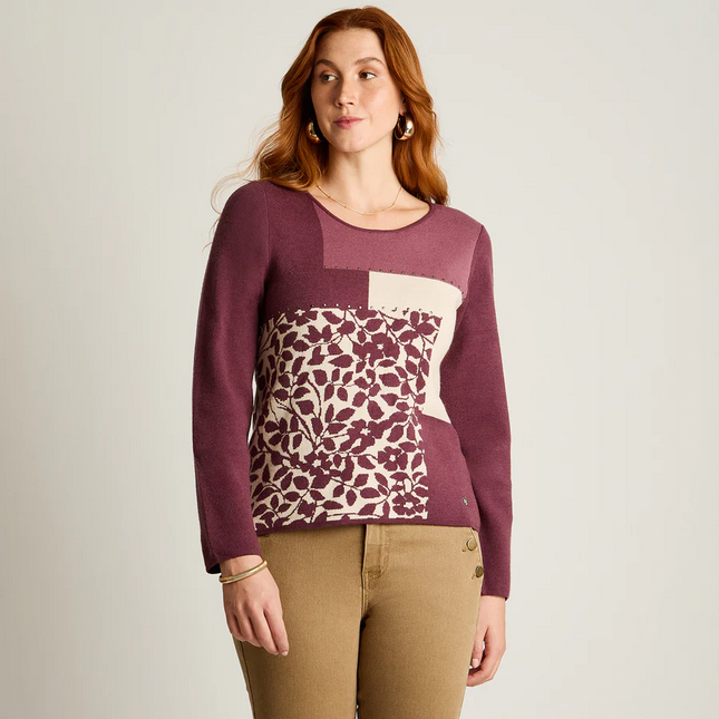 Sweater Weekend WEEKEND en color burdeo.