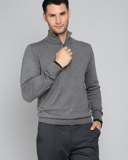 SWEATER ARROW CUELLO BOTON-ZIPPER