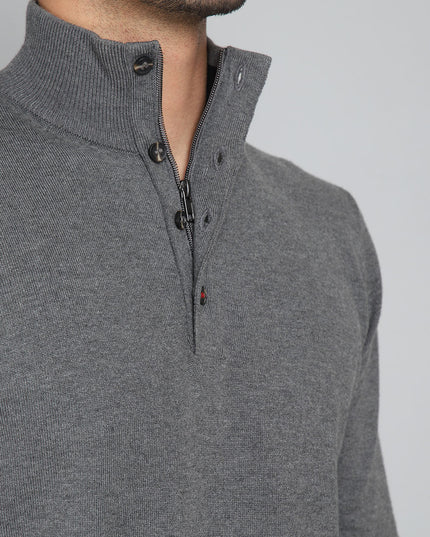 SWEATER ARROW CUELLO BOTON-ZIPPER
