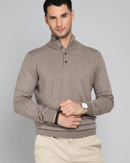 SWEATER ARROW CUELLO BOTON-ZIPPER