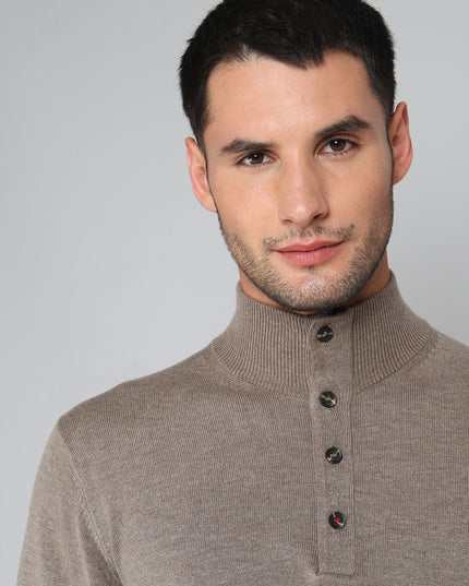 SWEATER ARROW CUELLO BOTON-ZIPPER