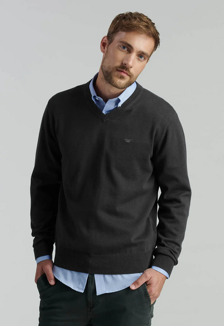 SWEATER FEROUCH V NECK SOLIDO F