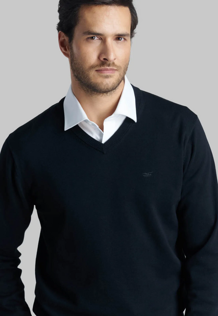 SWEATER FEROUCH V NECK SOLIDO