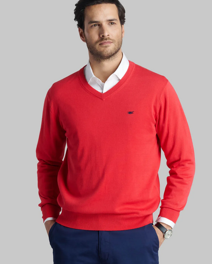 SWEATER FEROUCH V NECK SOLIDO