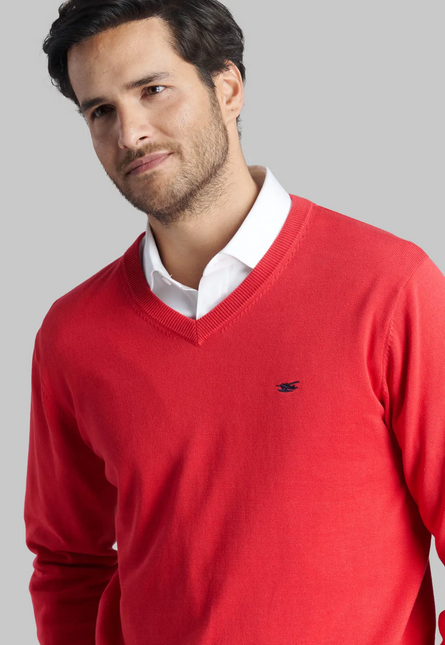 SWEATER FEROUCH V NECK SOLIDO