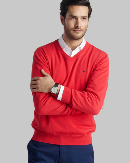 SWEATER FEROUCH V NECK SOLIDO