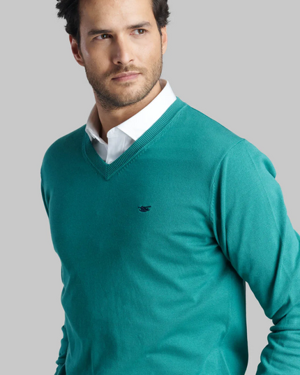 SWEATER FEROUCH V NECK SOLIDO - MAWI