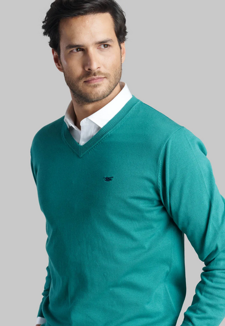 SWEATER FEROUCH V NECK SOLIDO