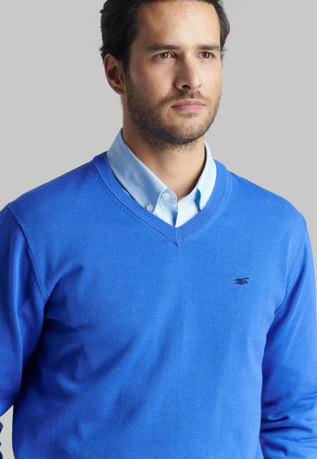 SWEATER FEROUCH V NECK SOLIDO