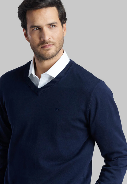 SWEATER FEROUCH V NECK SOLIDO