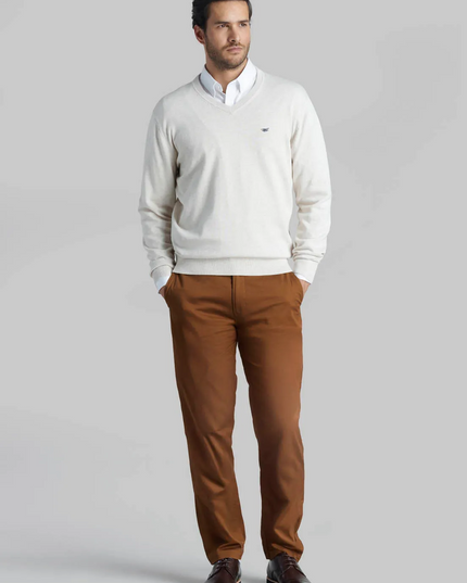 SWEATER FEROUCH V NECK MELANGE