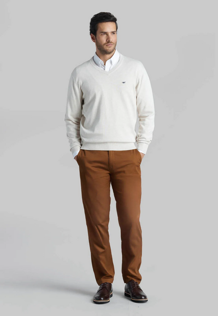 SWEATER FEROUCH V NECK MELANGE