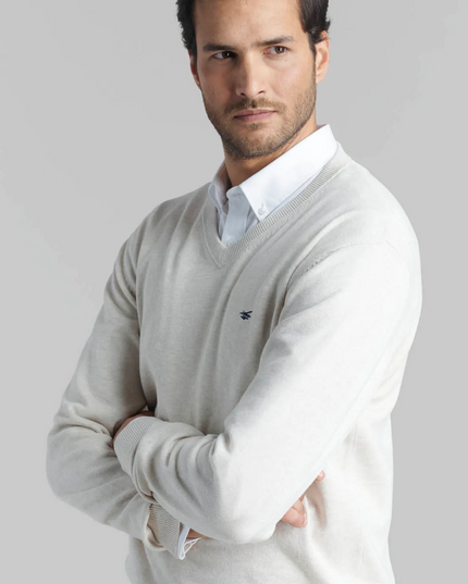 SWEATER FEROUCH V NECK MELANGE