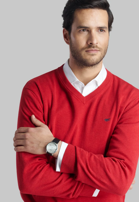 SWEATER FEROUCH V NECK MELANGE