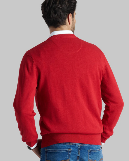 SWEATER FEROUCH V NECK MELANGE - MAWI