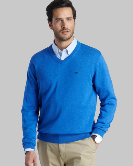 SWEATER FEROUCH V NECK MELANGE - MAWI