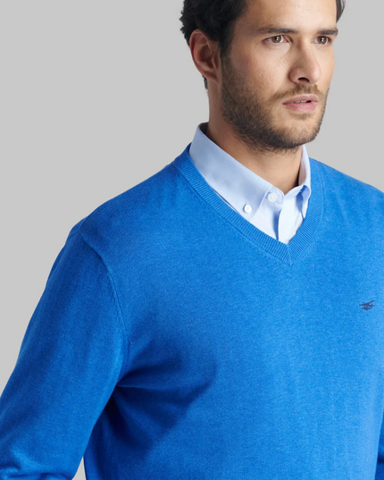 SWEATER FEROUCH V NECK MELANGE - MAWI