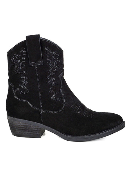 Botin Degas Suede Degas en color negro