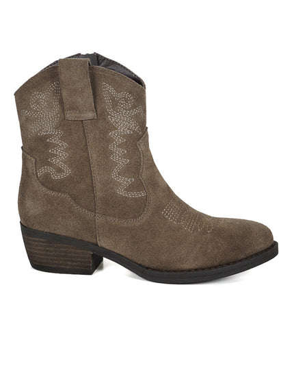 Botin Degas Suede Degas en color taupe