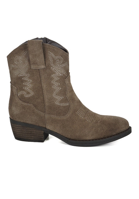 Botin Degas Suede Degas en color taupe