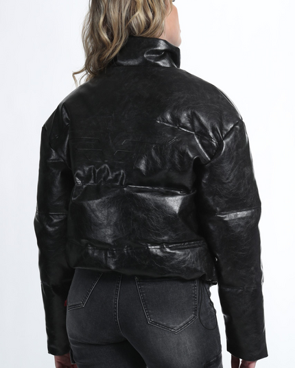 PARKA ELLUS PU PUFFA DESGASTADO EMBOSS