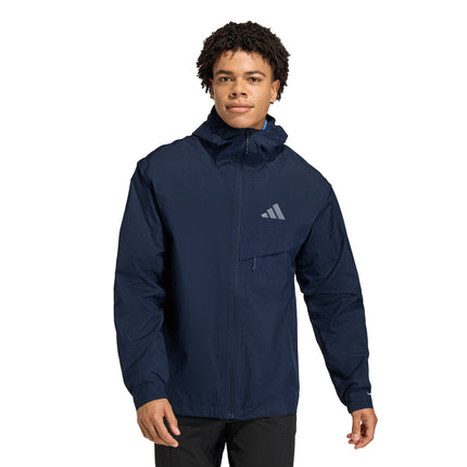 Cortaviento impermeable Terrex MT 2L Rain J en color azul tinta