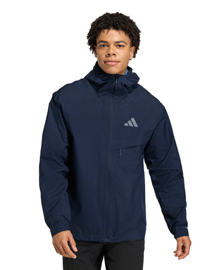 Cortaviento impermeable Terrex MT 2L Rain J en color azul tinta
