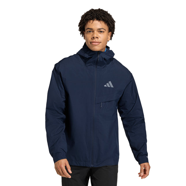 Cortaviento impermeable Terrex MT 2L Rain J en color azul tinta