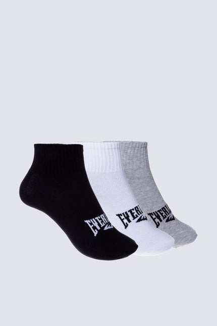 Accesorio EVERLAST calceta tripack ankle everlast bronx en color multicolor