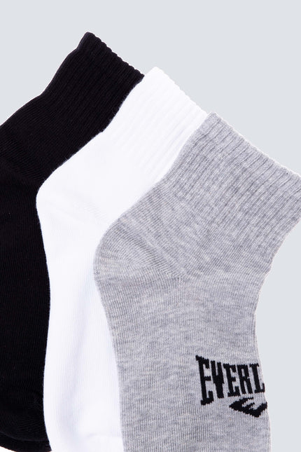 CALCETA TRIPACK ANKLE EVERLAST BRONX