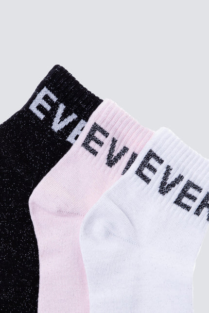 CALCETA TRIPACK ANKLE EVERLAST BRONX