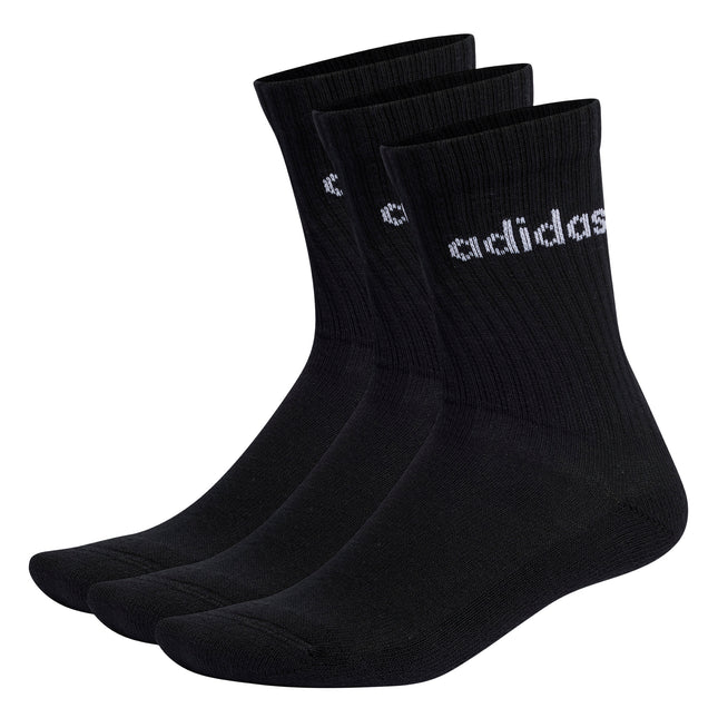 Calceta Adidas C Lin Crew 3P en color negro