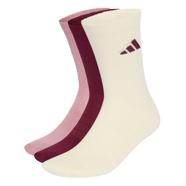 Calceta Adidas C Ess Crw 3P en color malva