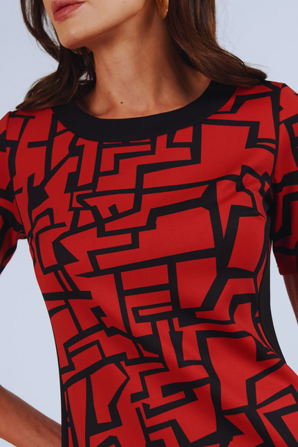 VESTIDO GIVE POLO ESTAMP. APLIC. LATERAL