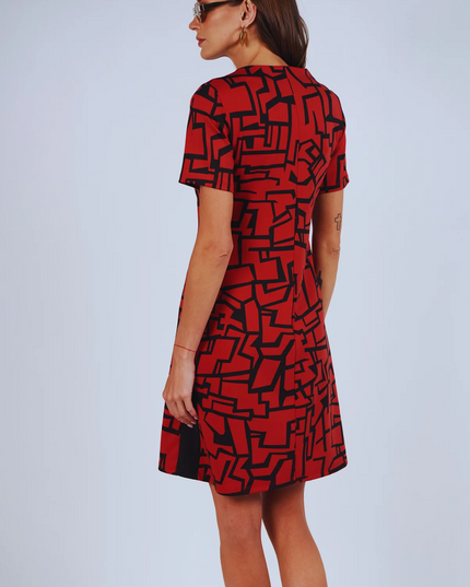 VESTIDO GIVE POLO ESTAMP. APLIC. LATERAL
