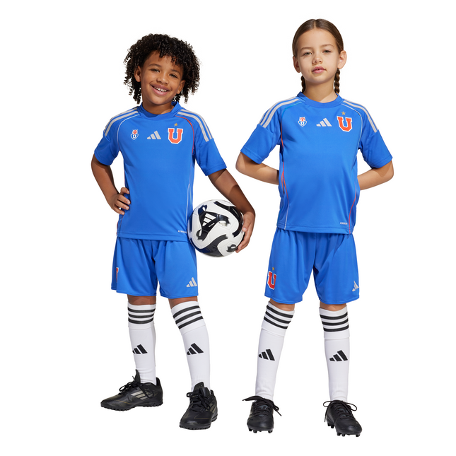 TRAJE DE SHORT UNISEX NIÑOS ADIDASUNIVESIDAD DE CHILE