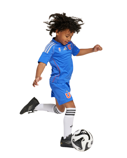 TRAJE DE SHORT UNISEX NIÑOS ADIDASUNIVESIDAD DE CHILE