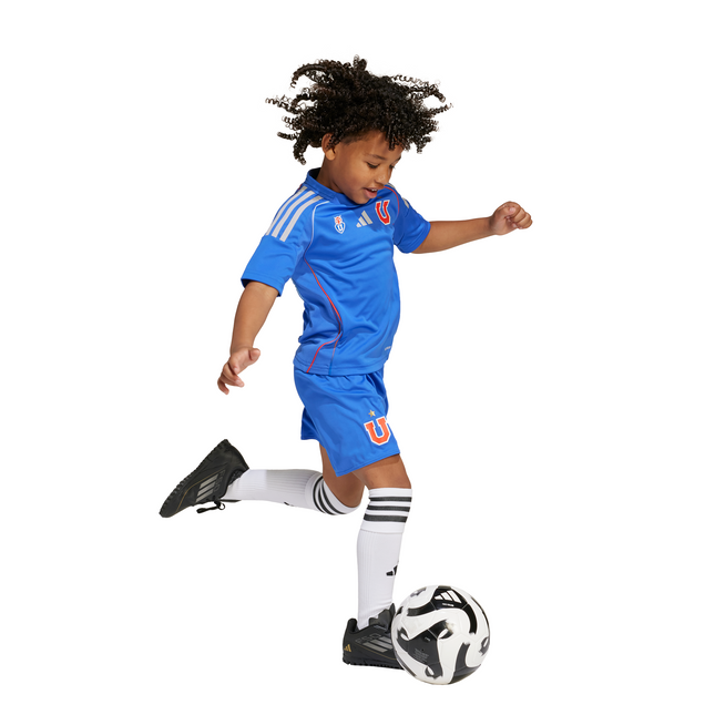 TRAJE DE SHORT UNISEX NIÑOS ADIDASUNIVESIDAD DE CHILE