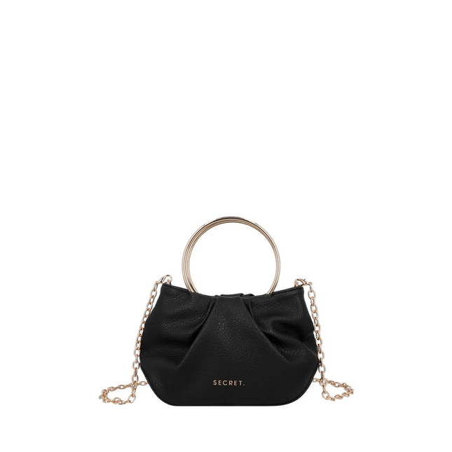 Bolso Secret Fete tamaño XS en color negro