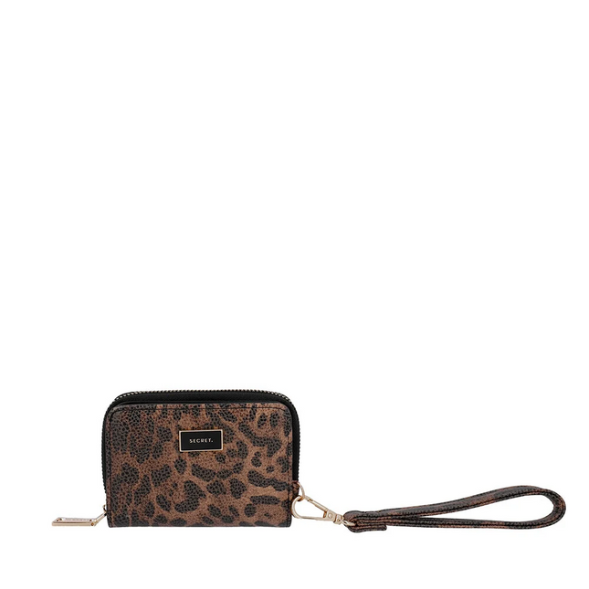 Billetera Secret Floriana tamaño S en color leopardo